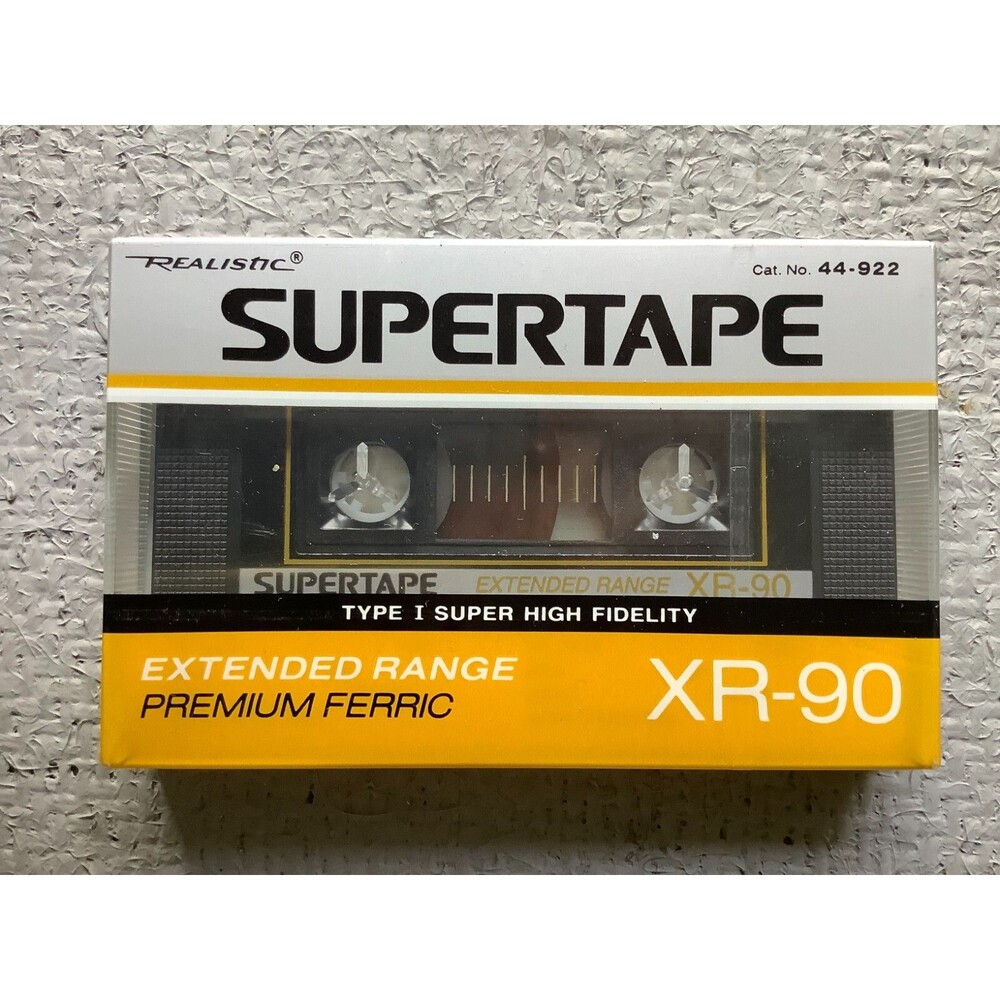 Realistic XR-90 SUPERTAPE Extended Range Cassette Tape BRAND NEW SEALED